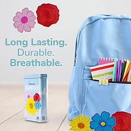 BioSwiss Bandages, Flowers Shaped Self Adhesive Bandage Set, Latex Free, Sterile Wound Care, 50 Count