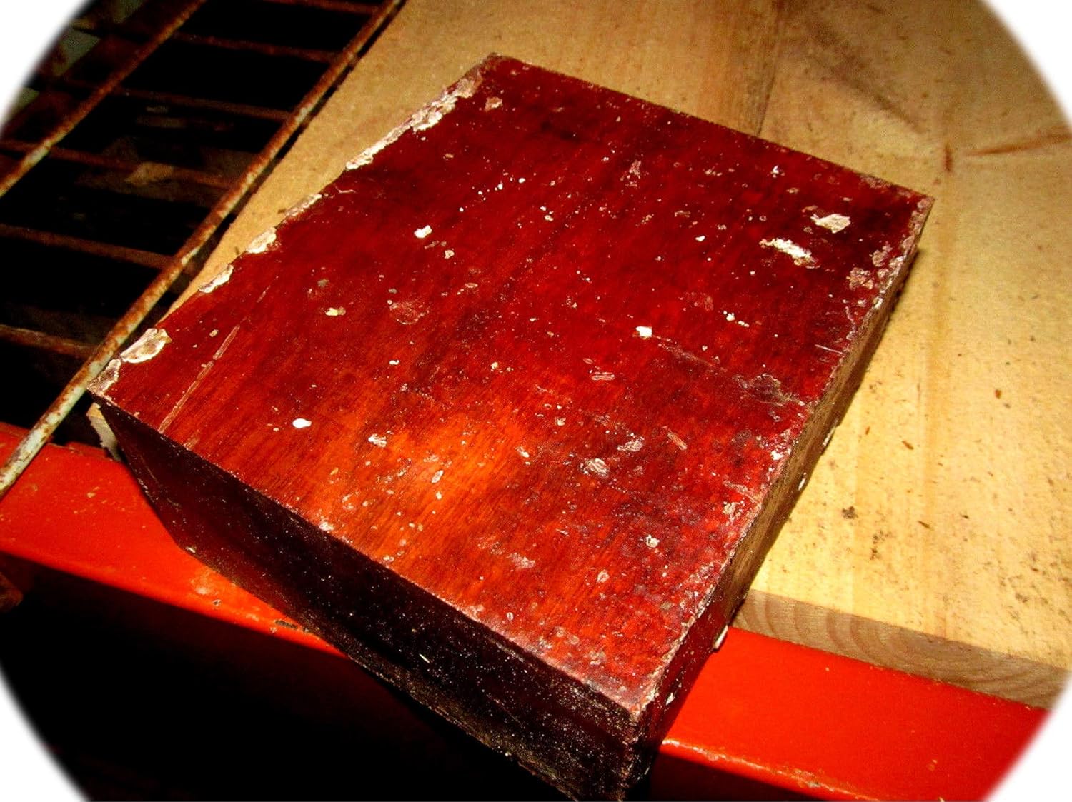 Pack of Beautiful Bloodwood Bowl Blank Lathe Turning Wood Lumber 6 X 6 X 3" Wood Craft Supplies by InnaBest, Moni-0388TO