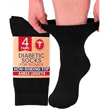 Hugh Ugoli Diabetic Ankle Socks for Women, Bamboo, Thin, Seamless, 4-8 Pair