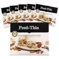 Vista 12 de Proti-Thin Chocolate Crisp - Barras altas en proteínas, 0.53 oz de proteína, bajas en carbohidratos, bajas en grasas, bajas en azúcar, sin
