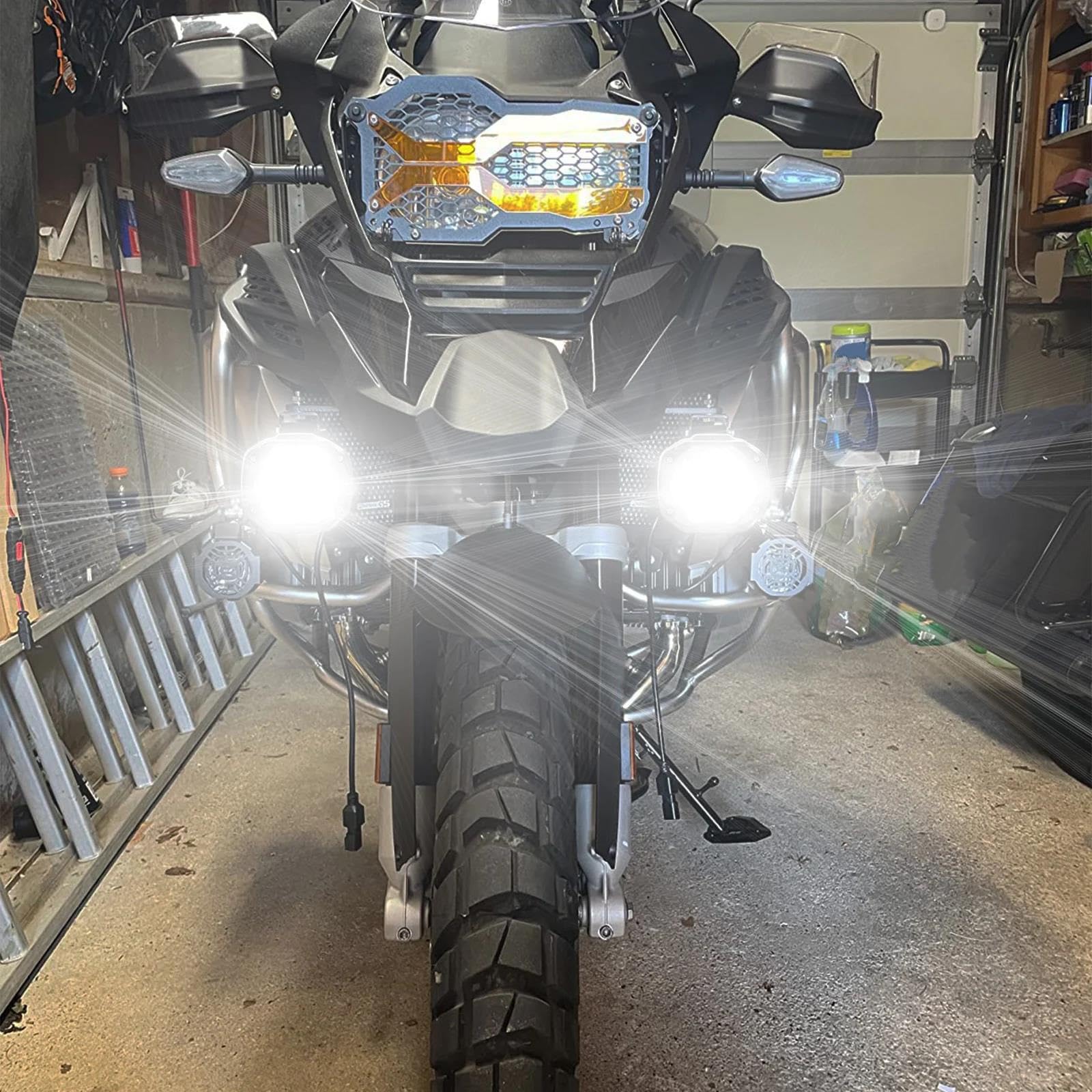 Reflektor motocyklowe Uniwersalny Reflektor Motocyklowy LED Lampa Przeciwmgielna Zewnętrzny Wodoodporny Przełącznik
