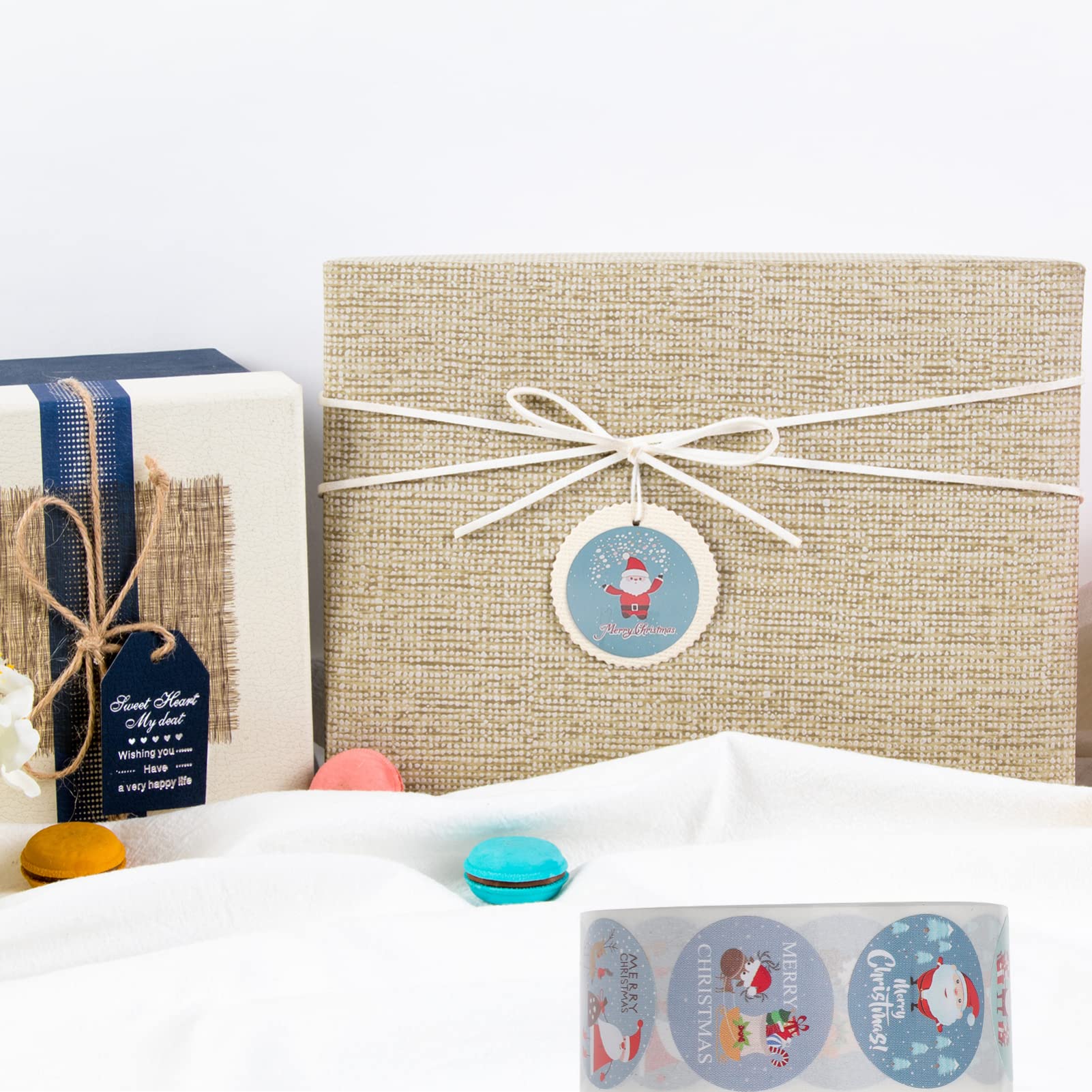 Ciieeo 6 Adesivi Natalizi Decorazioni Festive Per Buste Regali e Biglietti Di Auguri Etichette Di Natale Con Design Unico e Facile Applicazione Perfetti Per Feste Invernali