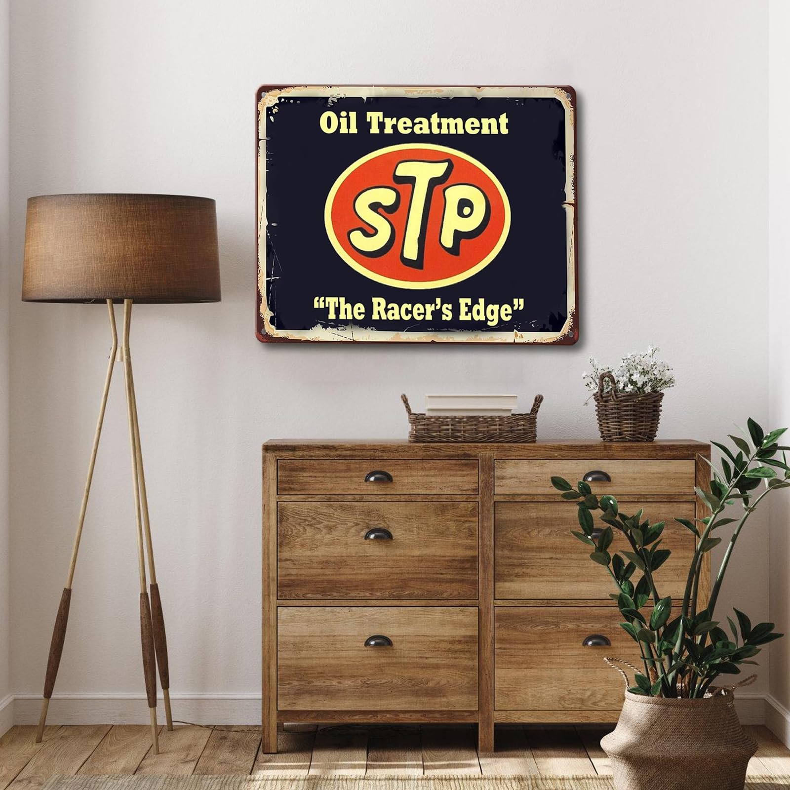 Set van 5 Retro Garage Decoratie Metalen Borden 20x30cm - Auto Poster Motorolie voor Werkplaats, Kamerdecoratie en Bar (2