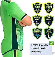 Vista 66 de Camiseta deportiva SOL Athletic para hombre, refrescante, transpirable, cómoda Dorado/Negro