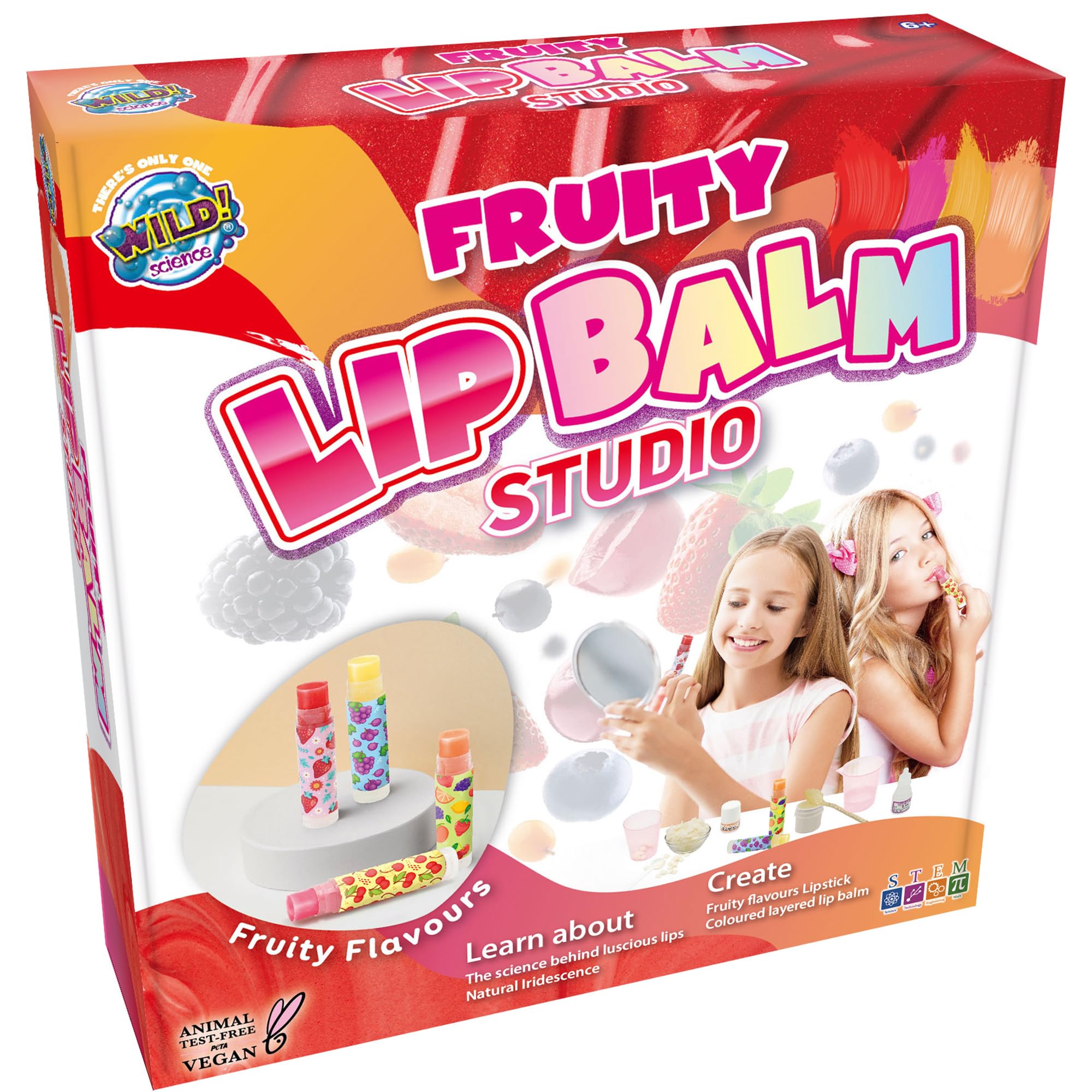 Lip Balm Studio - Lip Gloss Set - Make Your Own Lip Balm Science kit - Great Creative gifts for girls age 8-9-10-11-12+ - Explore and Learn Cosmetic Science in this Lip Gloss Making Kit