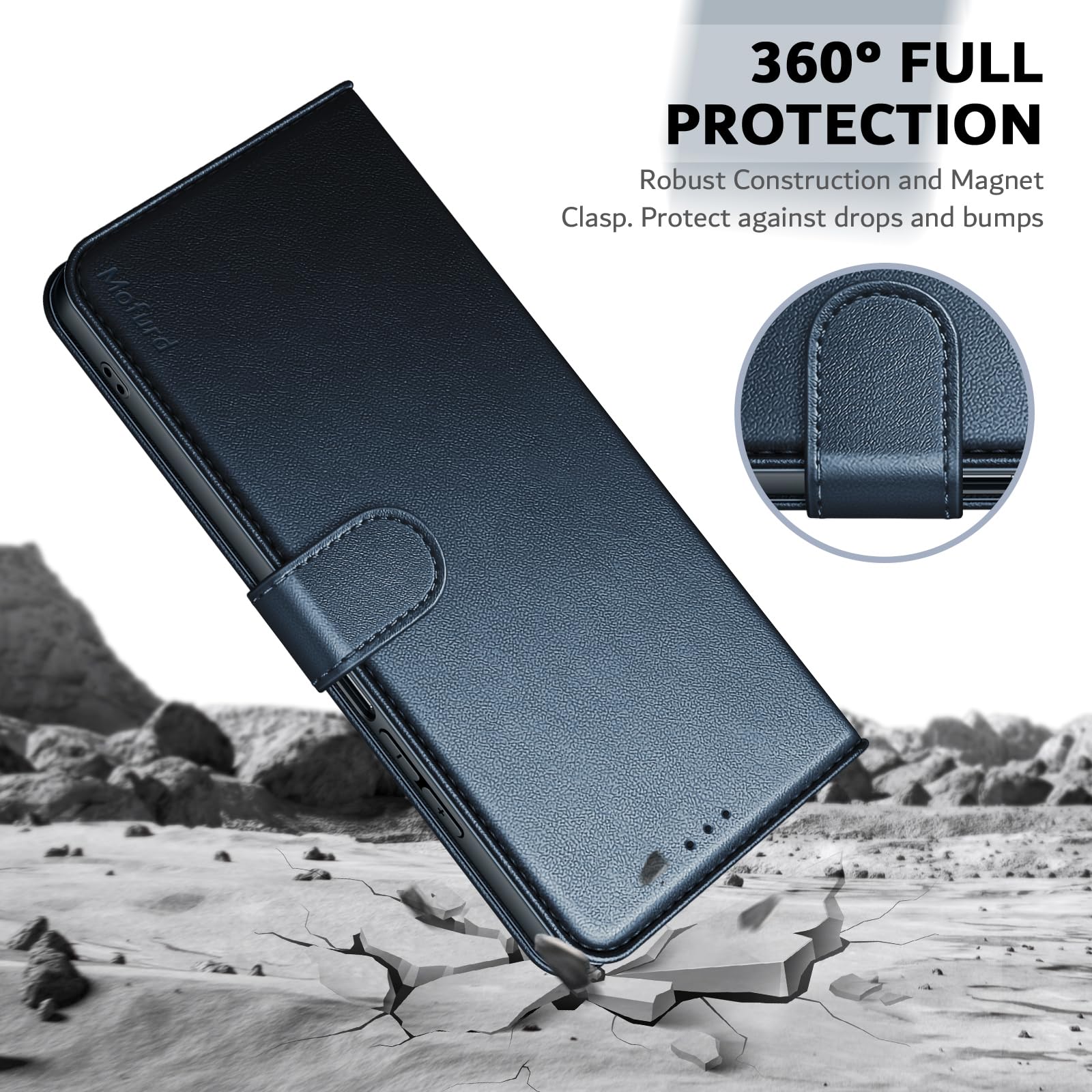 Coque Portefeuille Pour Xiaomi Redmi 15C 4G / Poco C85 – Cuir Synthétique, Rabat Magnétique, Support Pliable – Marron – GOKEN