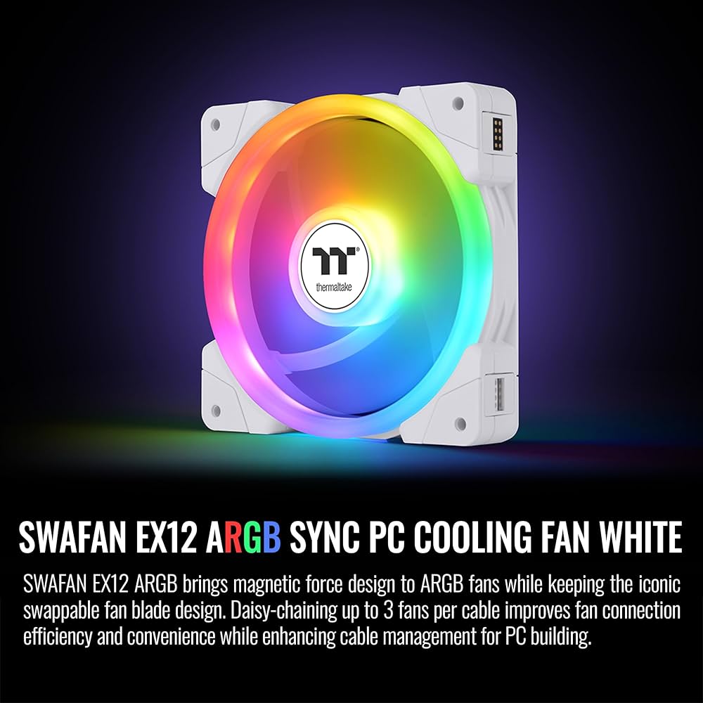 PC用ファン・クーラー Thermaltake SWAFAN EX 12 ARGB Sync #02 ThermaltakeThermaltake SWAFAN EX12 ARGB Sync PC Cooling Fan