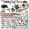 Feleph WW2 Weapons Accessories Pack Military Toy Building Set for Soldier Figures Bricks Model Army Tactical Outfits Gear Piece Kit