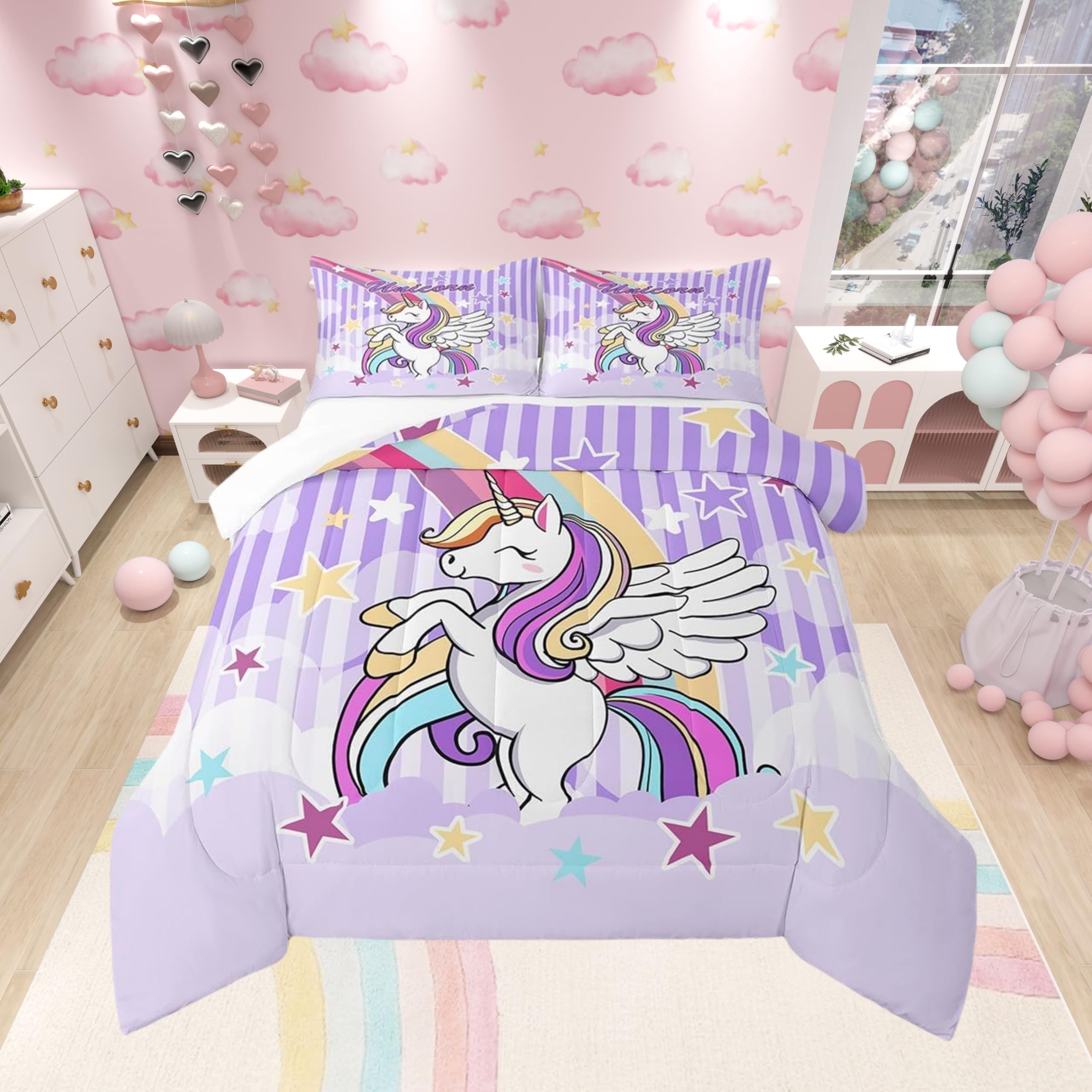Cute Castle Fairy Comforter Set - Pink Bow Bedding -16 Cute Castle Fairy Comforter Set - Pink Bow Bedding -16