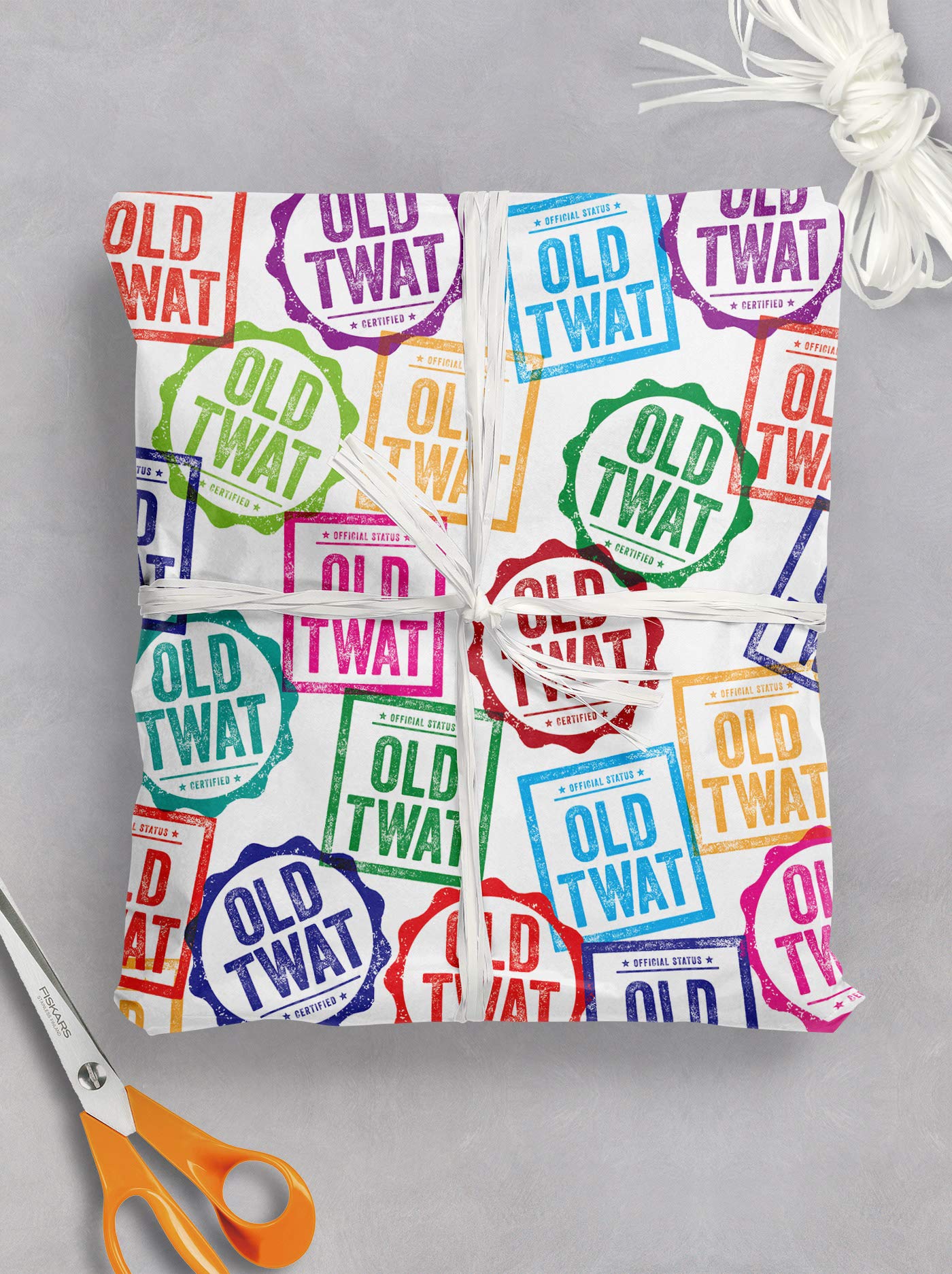 6 Feuilles De Papier Cadeau D'Anniversaire Drôle Et Grossier