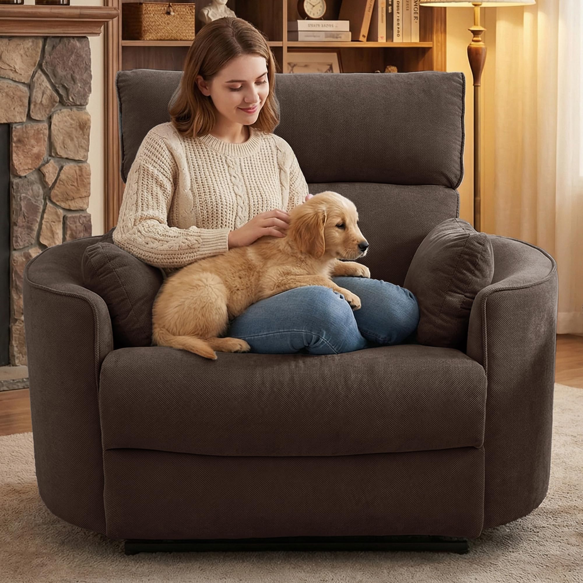 MastonHome Oversized Power Recliner Chair with USB