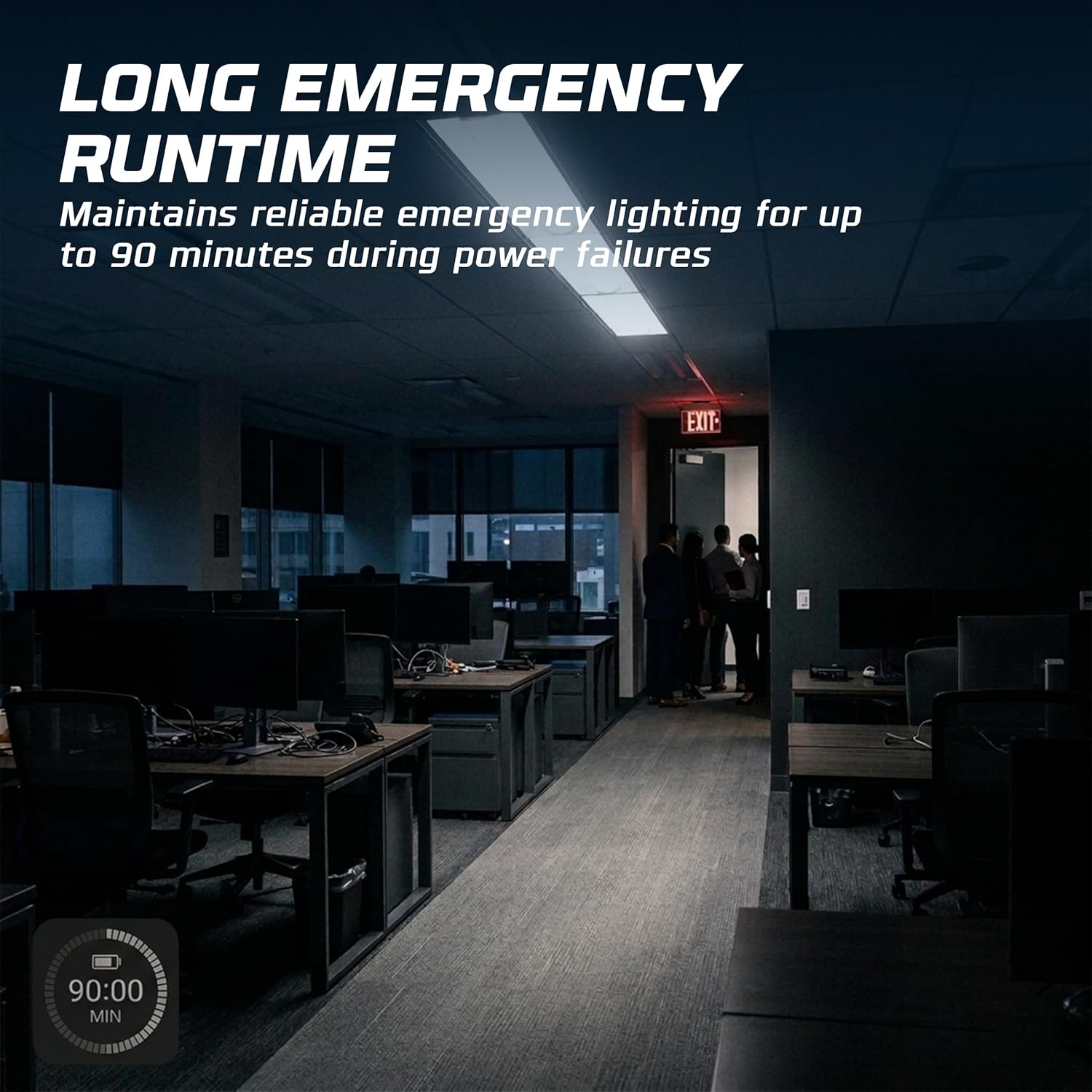 OHLECTRIC Emergency Ballast Replacement for PS600QD MVOLT - 700 Lumen Output - 90-Minute Backup for T5, T8, T12 & CFL Lamps | 120/277V Input