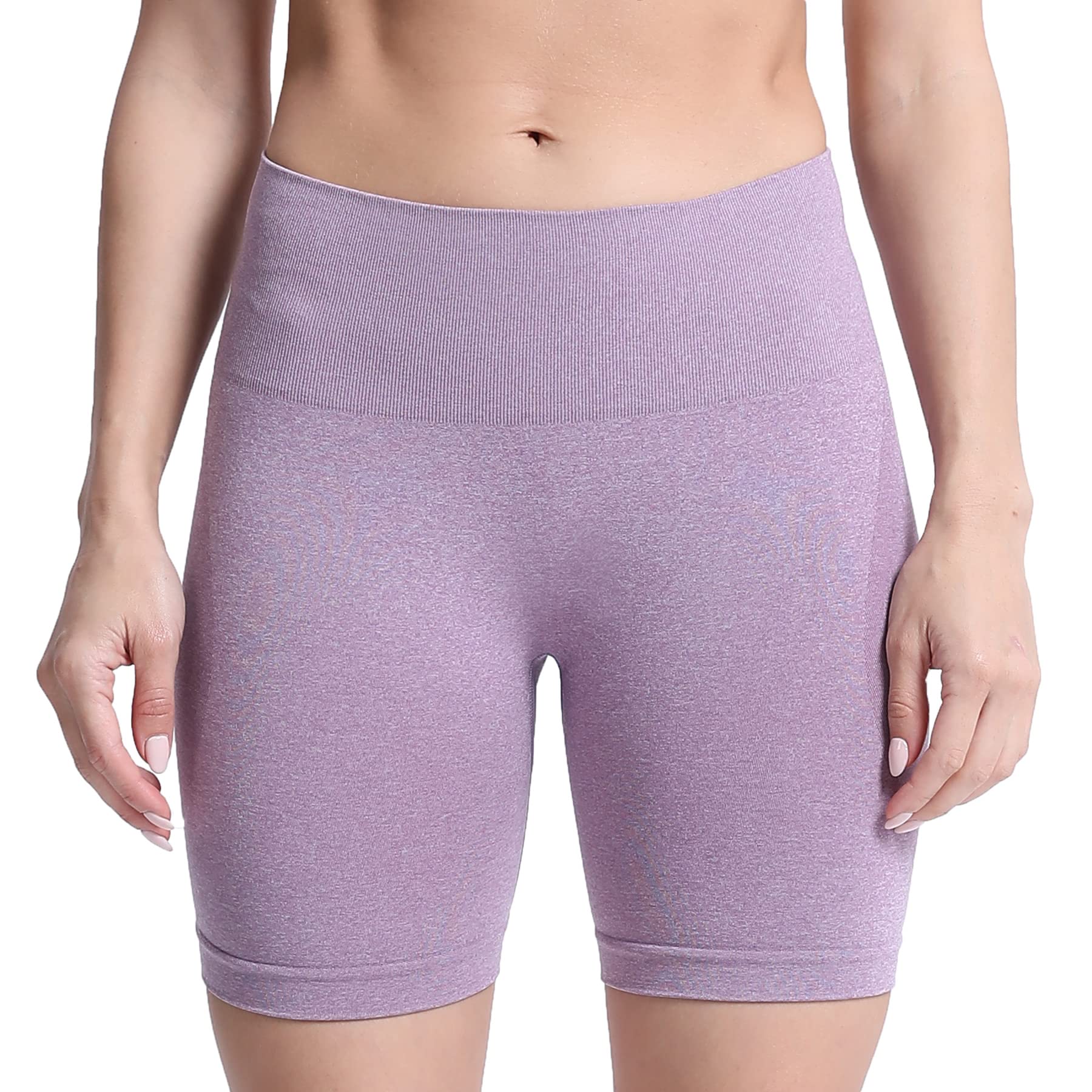 Aoxjox Contour Seamless Shorts for Women High Waist Workout Gym Biker Booty Running Yoga Short