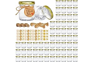 Mini Glass Jars with Lids for Versatile Storage and Decor
