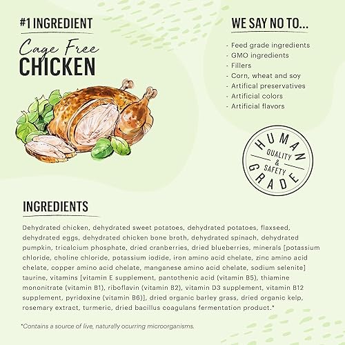 Miniatura 3 de The Honest Kitchen Alimento deshidratado para gatos de pollo sin granos, caja de 2 libras