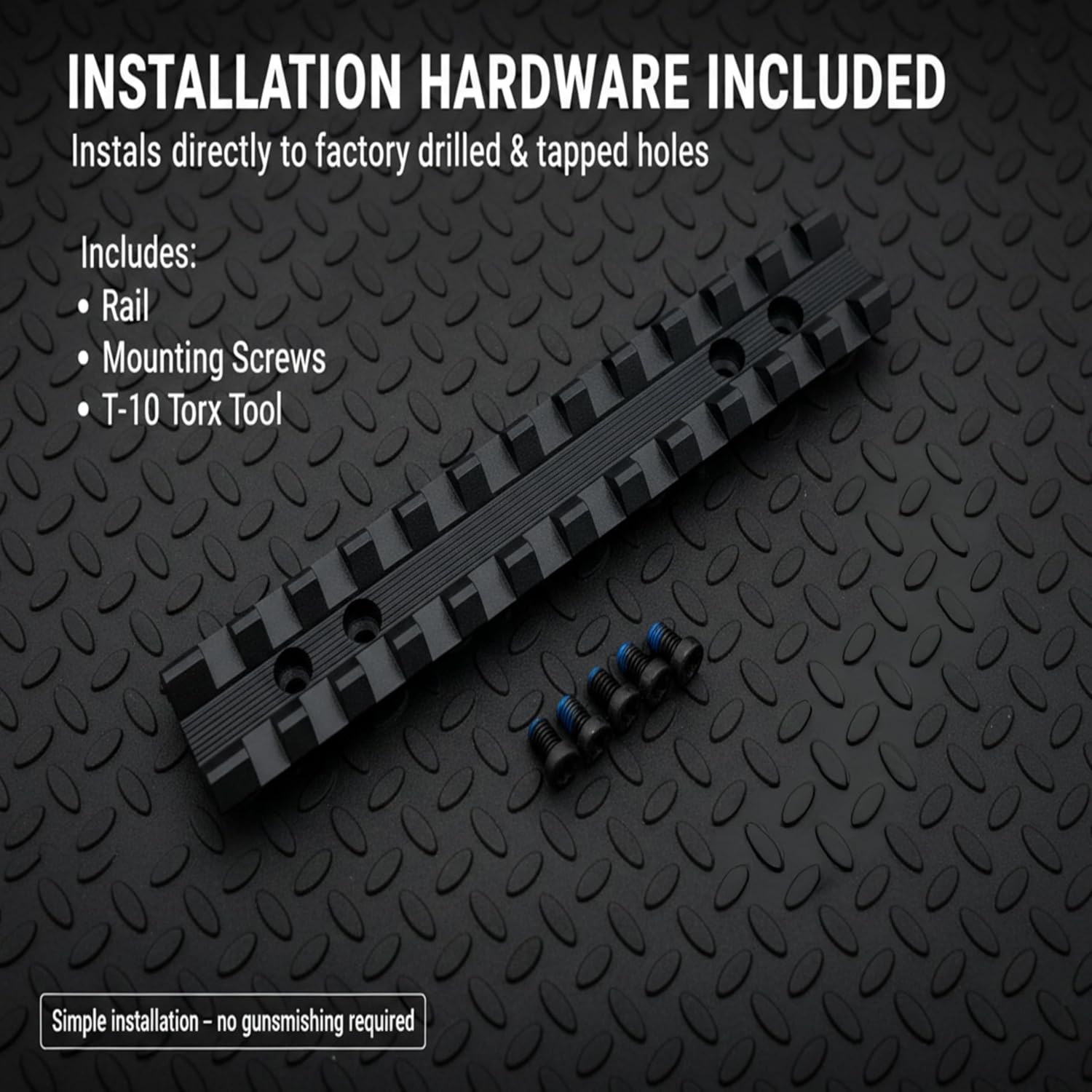 PrimeMach® 0 MOA Picatinny Scope Mount Rail for Marlin 1895, 336, 444, 375 & Camp Carbine – One-Piece Tactical Base Adapter – Hardcoat Anodized Aluminum – Compatible with Weaver & Picatinny Rings