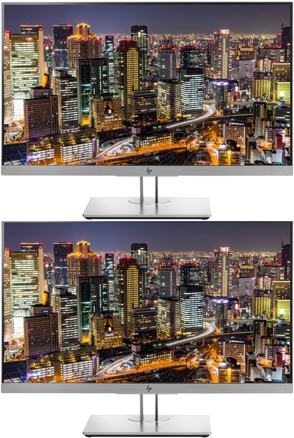 EliteDisplay E243 24 Inch IPS LED Backlit Monitor 2-Pack Bundle with FHD 1920 x 1080, HDMI, VGA, DisplayPort