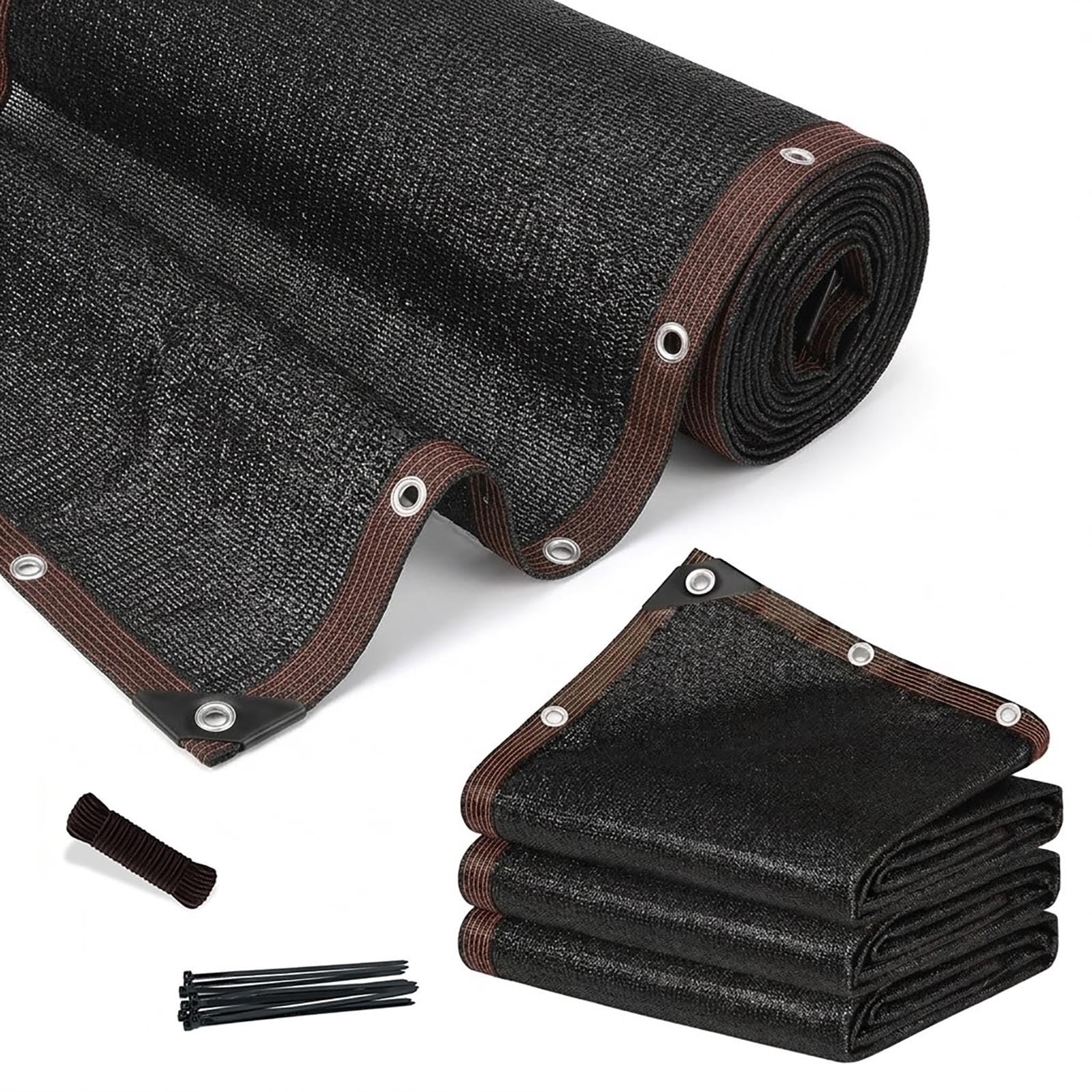 Filet protection solaire anti-déchirure 6x11m imperméable avec œillets pour grand jardin