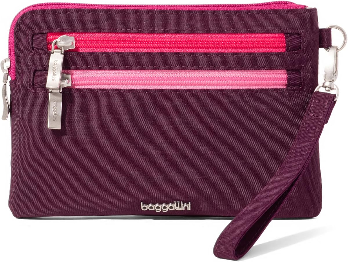 Women's Rfid Currency Organizer Wristlet