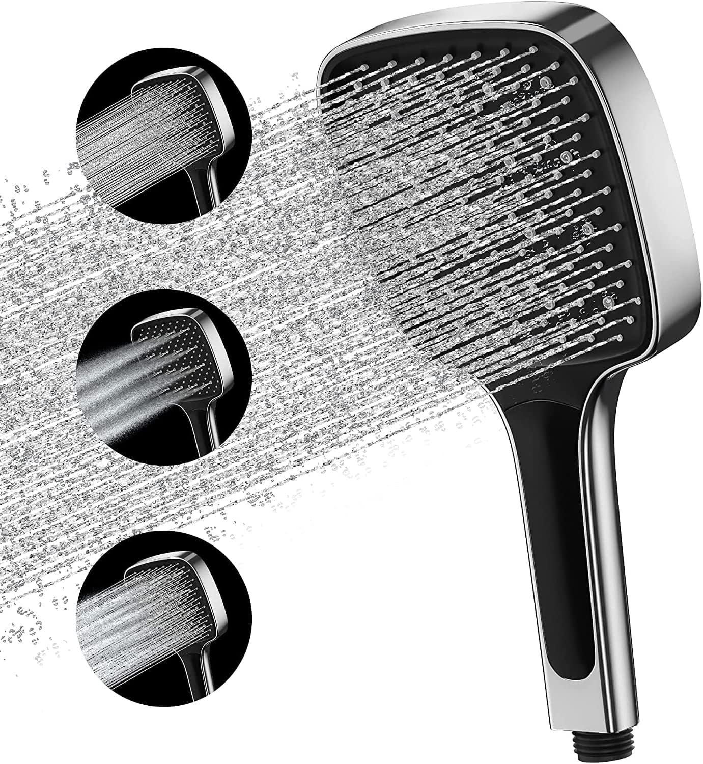 Shower Head, High Pressure Shower Heads with 3 Spray Modes, Powerful Shower Head Only, Universal Water Saving Large Shower Head
