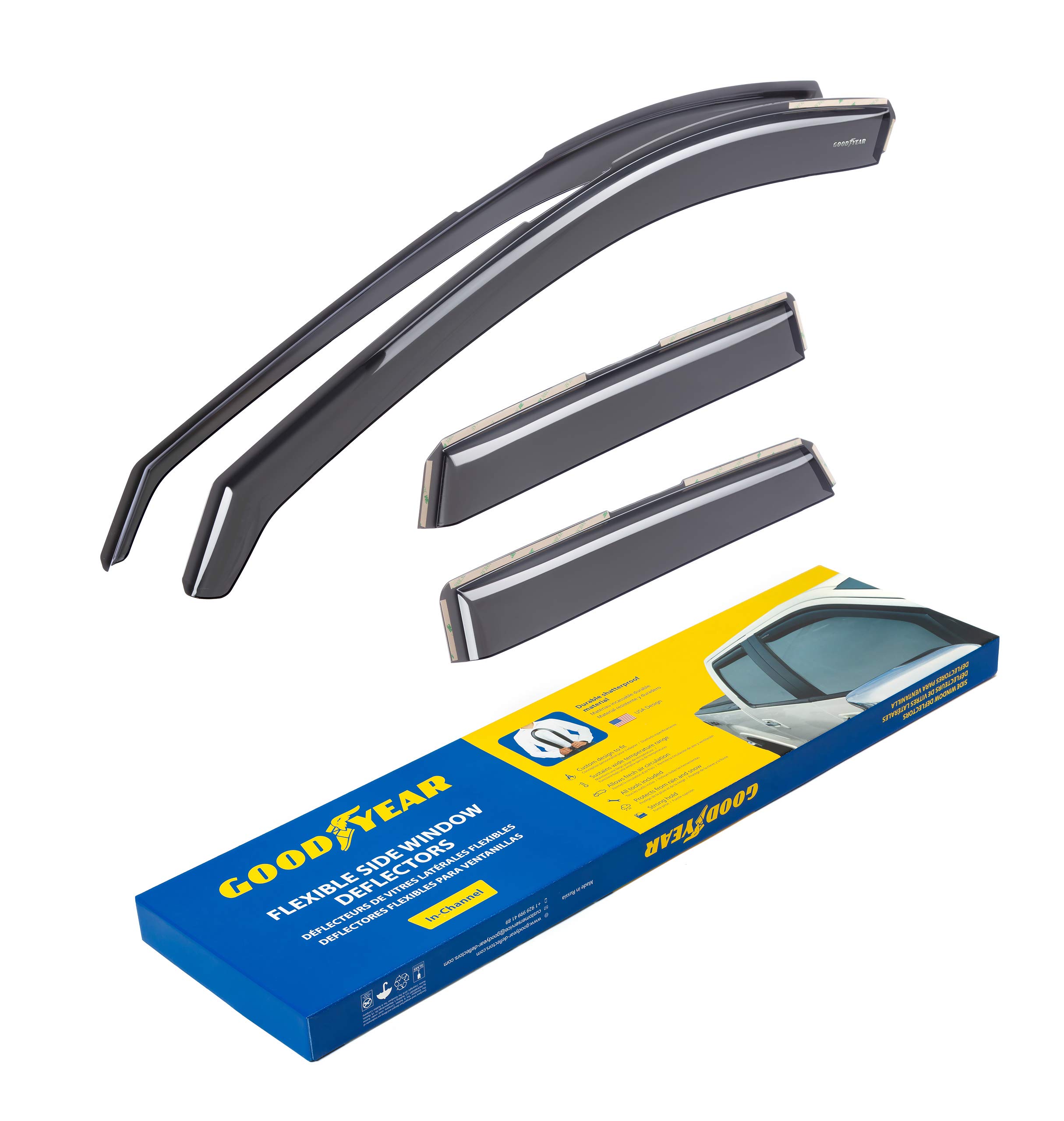 Goodyear Deflektory do/kompatybilne z Mazda CX-5 17-25 - Zintegrowane 4 szt