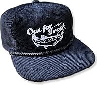 Vista 61 de ThatsRad Out for Trout Corduroy Snapback Sombrero Gorra Pesca con Mosca Pescador