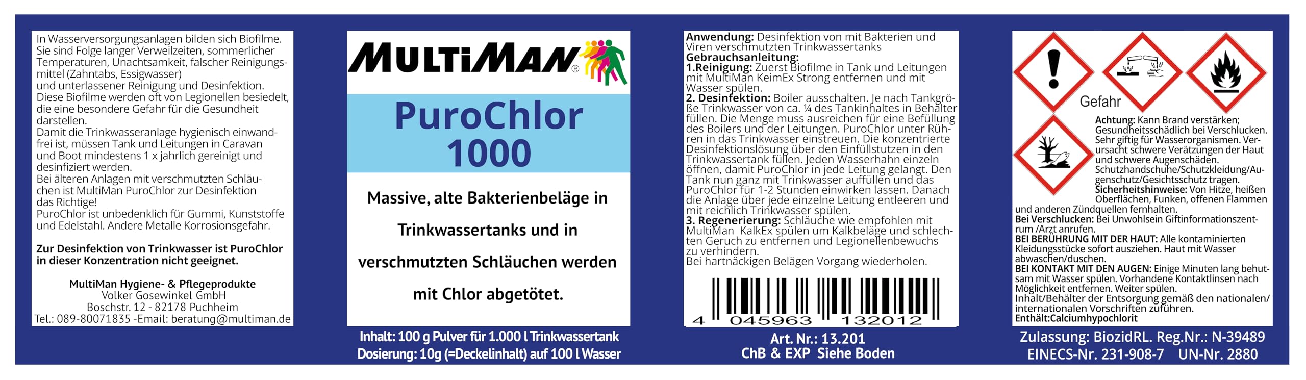 Multiman BlackBox zur Reinigung von Trinkwasseranlagen (Sanierung und Reinigung)