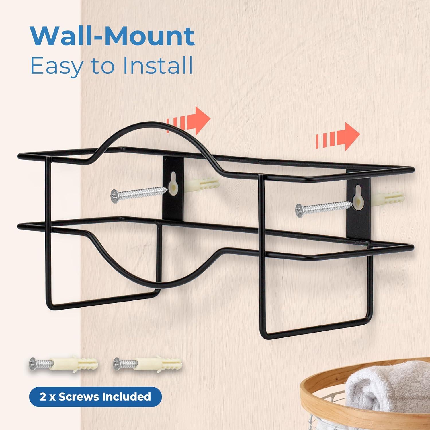 FMP Brands 30 Pack Single Glove Dispenser - Wall Mount Wire Rack Disposable Napkin Gloves Box Holder, Black Durable Metal Organizer for Food Service, Lab, Office, Home, and Garage