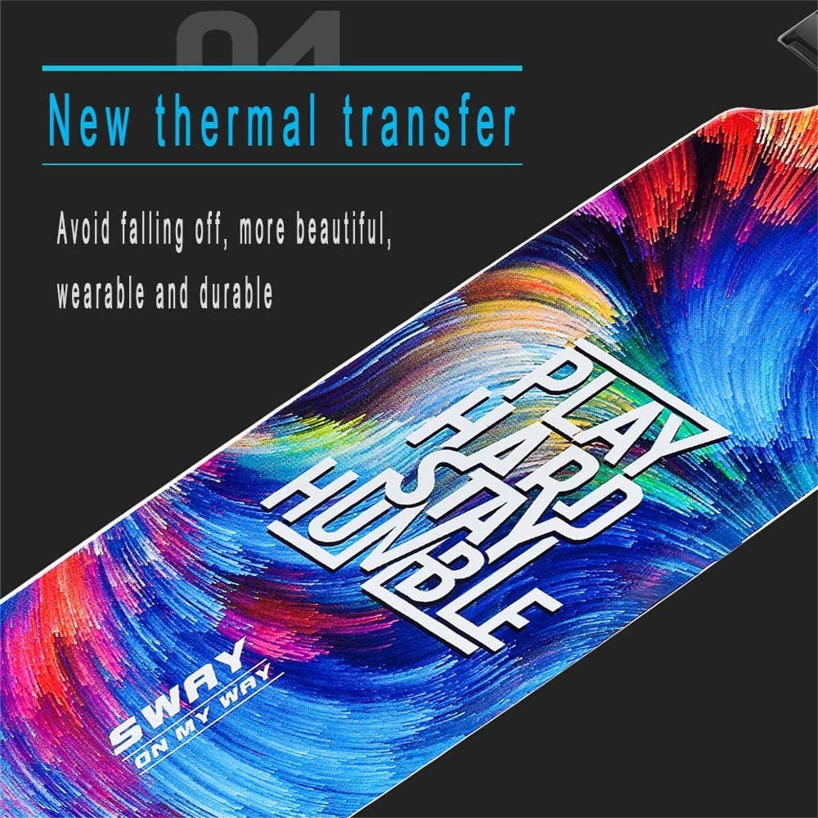 Planche à roulettes Freestyle Premium Haut de Gamme de 47 Pouces, Planche à roulettes Cruiser pour Adultes et Adolescents, Mise à Niveau 2020