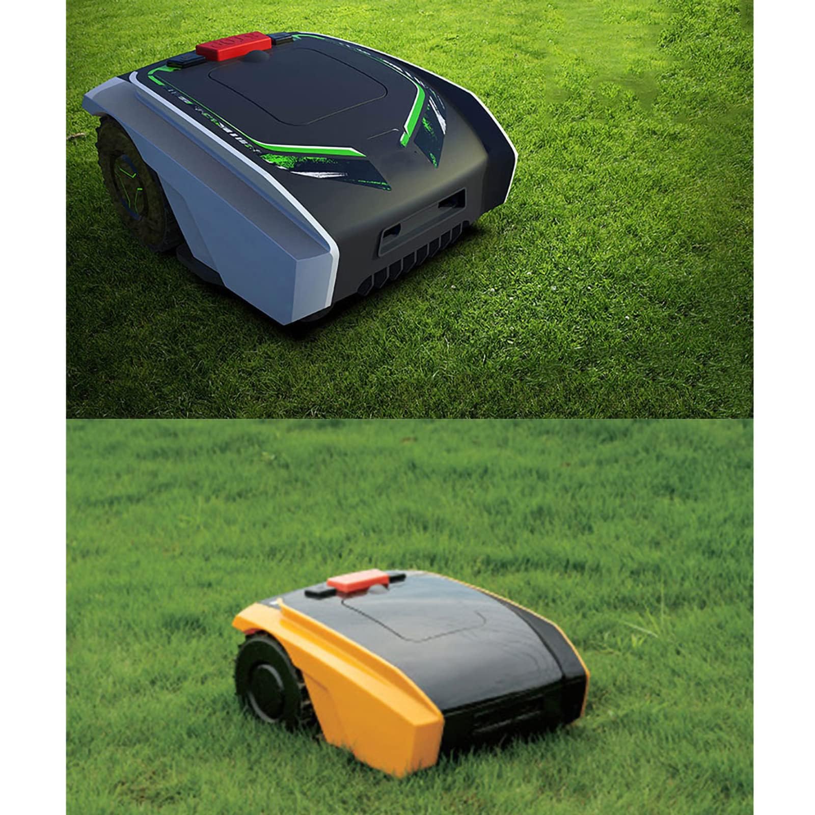 Tosaerba robotizzati Automatici, Robot da Giardino Intelligente telecomandato per Prati Fino a 1500 m², Larghezza di Taglio 19 cm, Altezze di Taglio 2,5-5,5 cm,Natural