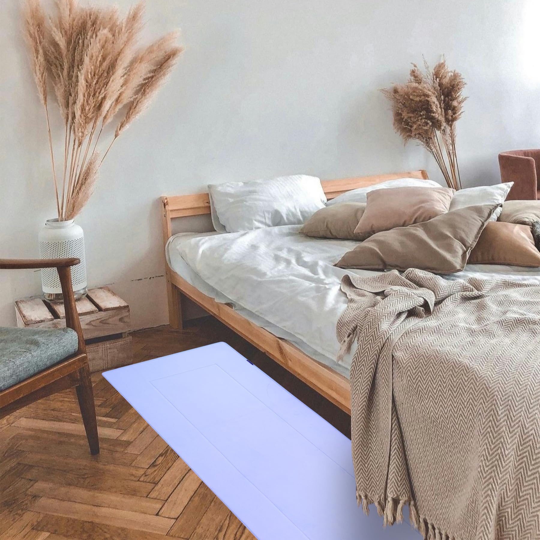 Alfombras de baño, de espuma viscoelástica de alta densidad, absorbencia y antideslizante, de fácil cuidado, lavables a máquina, para ducha y bañera, terciopelo coral moderno (azul cielo