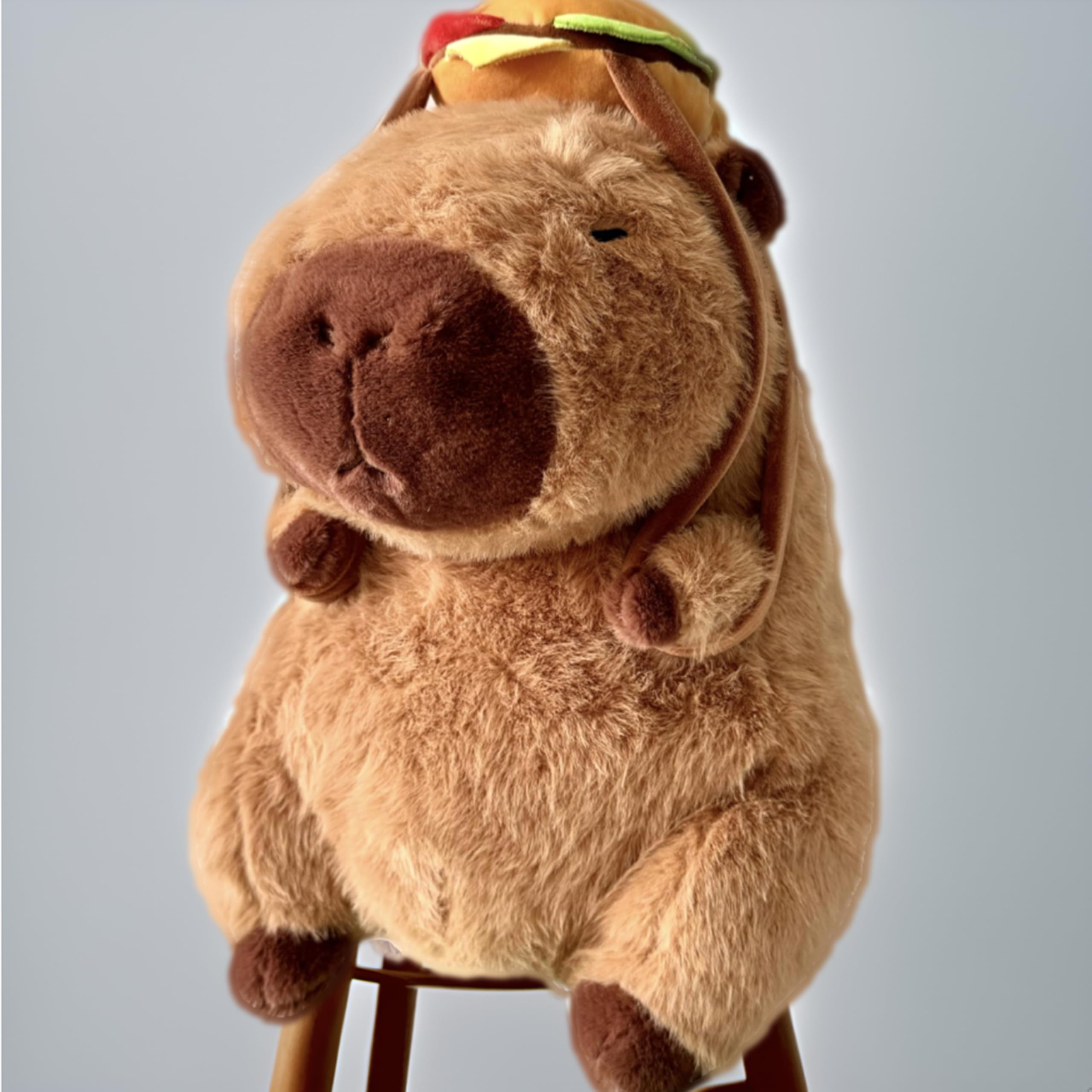 Tanha Capybara przytulanka Capybara pluszowa zabawka (Hamburger 45 cm)