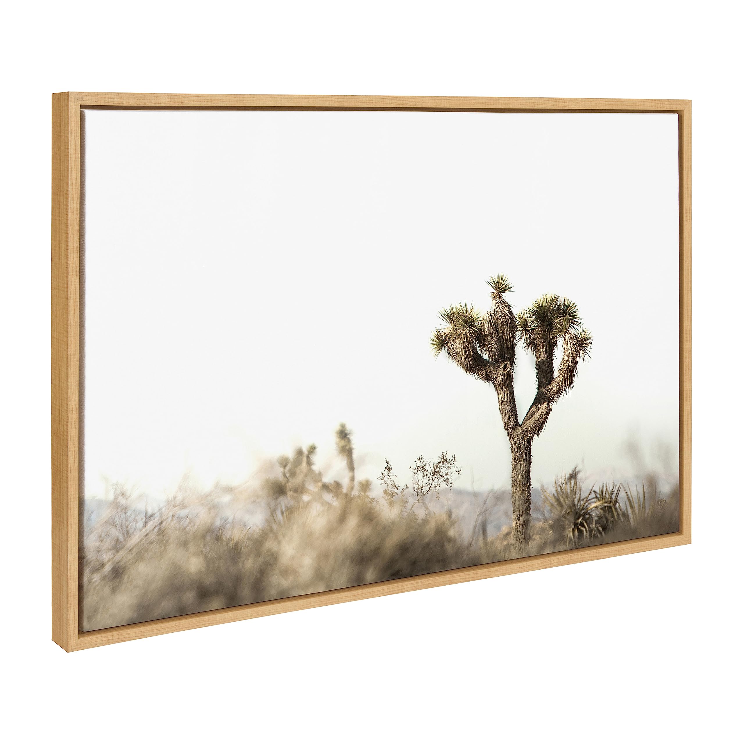 Kate and Laurel Sylvie Joshua Tree Landscape Framed Canvas Wall Art by ...