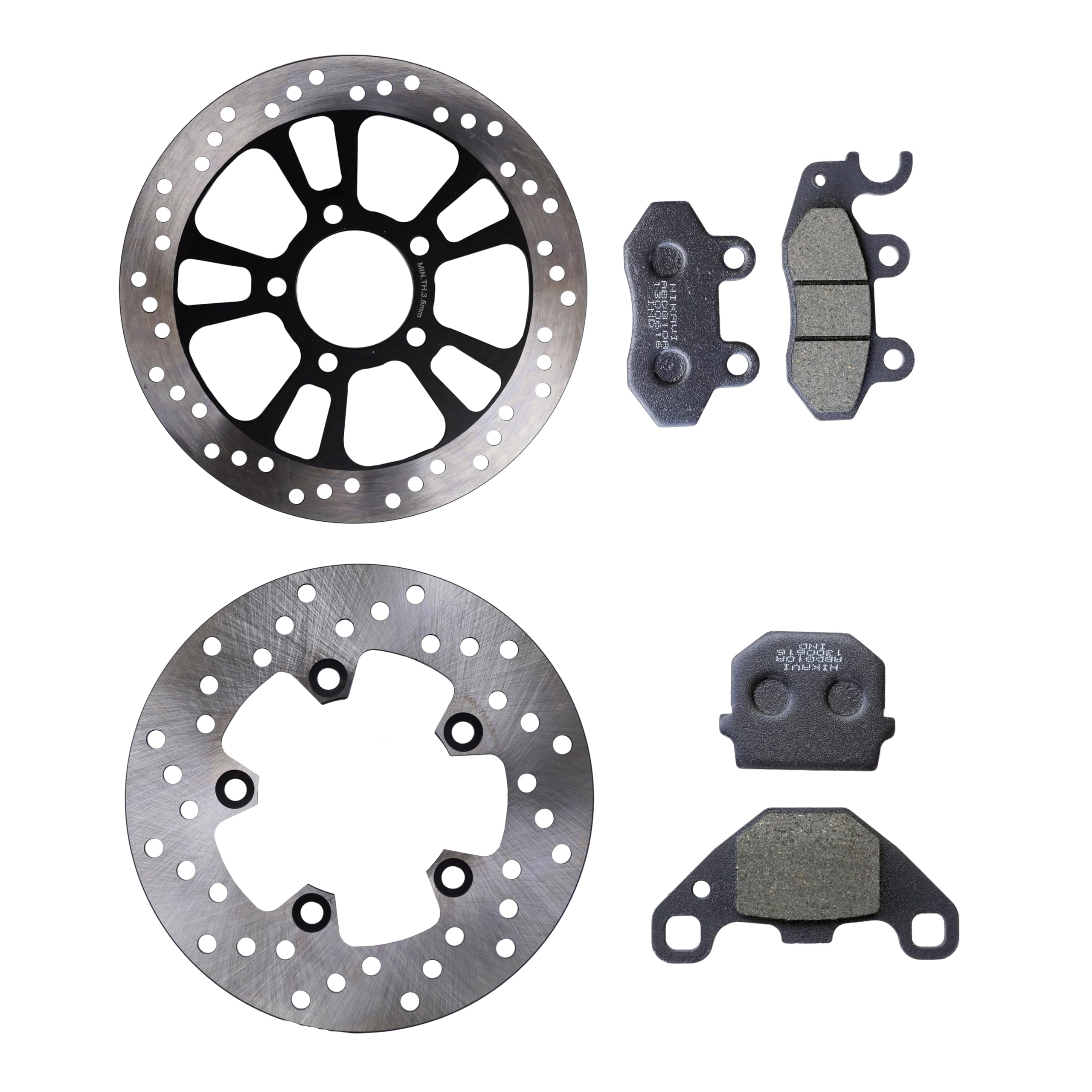 NIKAVI Brake Disc Plate And Disc Pad Compatible For Ola (Front & Rear Disc plate And Disc Pad)