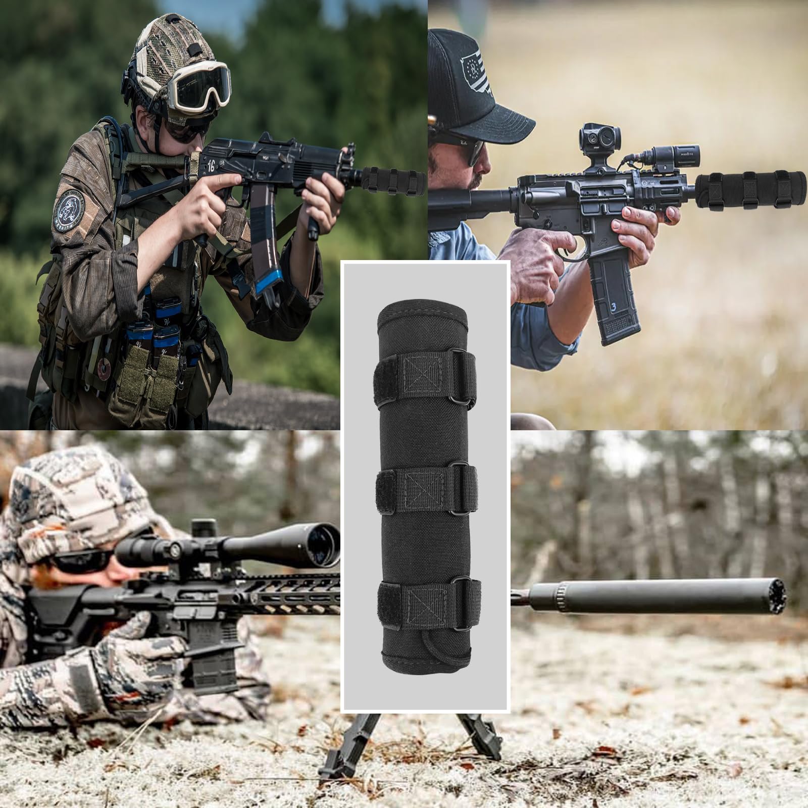 9 Inch Heat Resistant Suppressor Cover Pouch - Flame Proof Transport Bag For Hunting Rifles