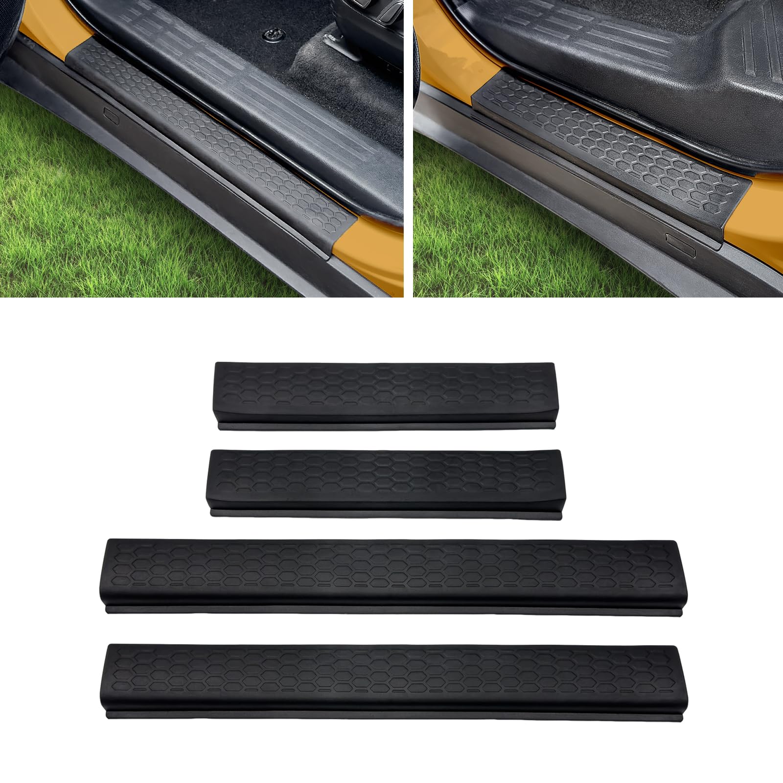 Door Sill Guards Compatible with 2024 2025 Toyota Land Cruiser Prado 250 J250 LC250 TPE Entry Guard Cover Door Sill Protector for Toyota Land Cruiser Accessories
