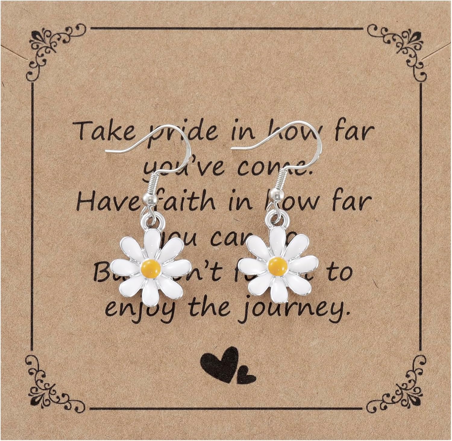 Daisy Birthday Gifts for Women Mom Sister Yellow Flower Themed Jewelry Daisy Earring