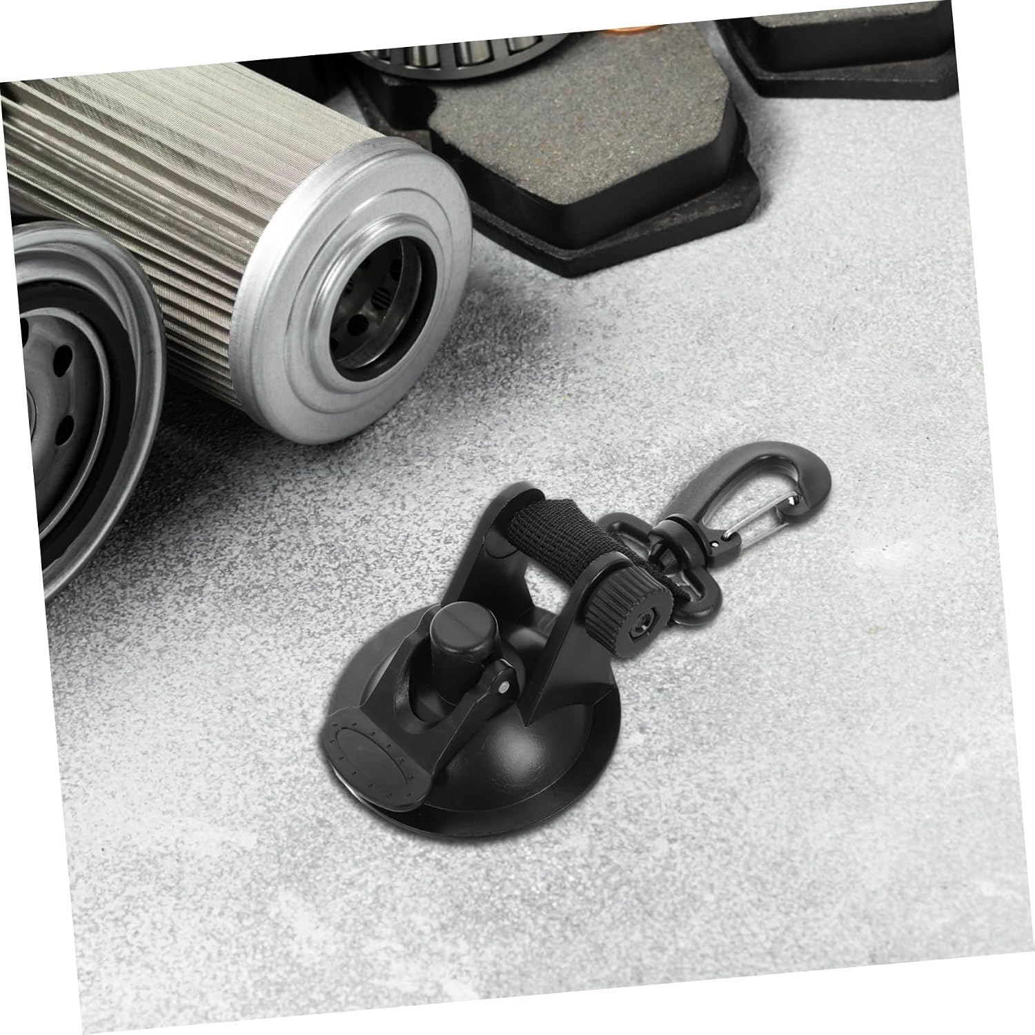 MAGICLULU 4Pcs Heavy Duty Suction Cup Hooks Portable Design for Car Camping Rv Awning Outdoor Travel Firm Attachment for Secure Tie Down Black Suction Cupping Essentials image 5