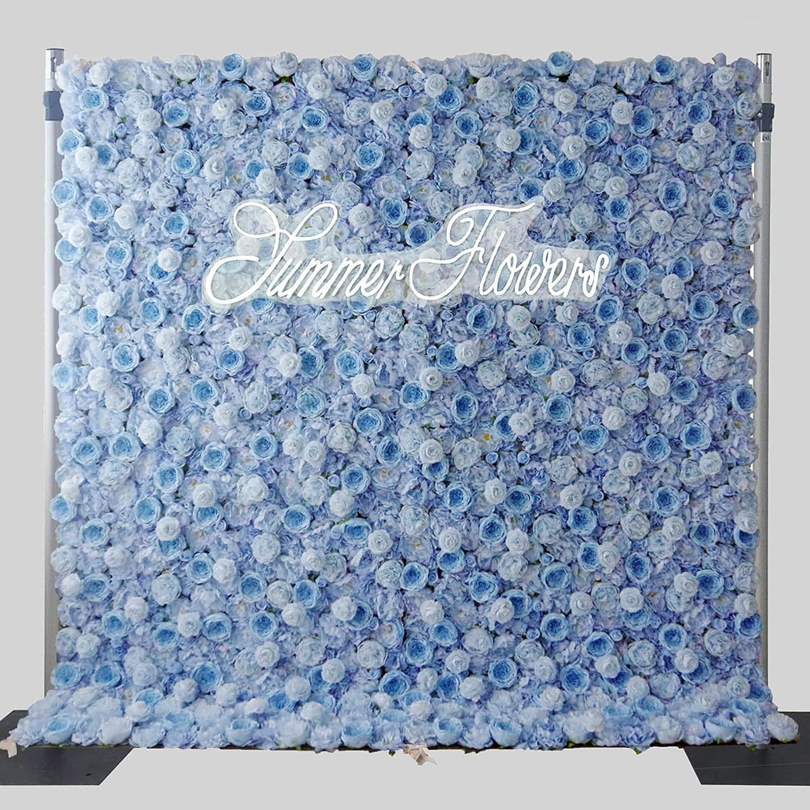 Muraux de fleurs artificielles hortensia 3D fond photo mariage rose bleue 1x1m