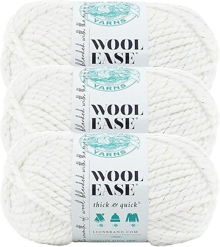 Vista 157 de Lion Brand Yarn Wool-Ease Thick & Quick Yarn - 318.2 ft, Graphite Grafito