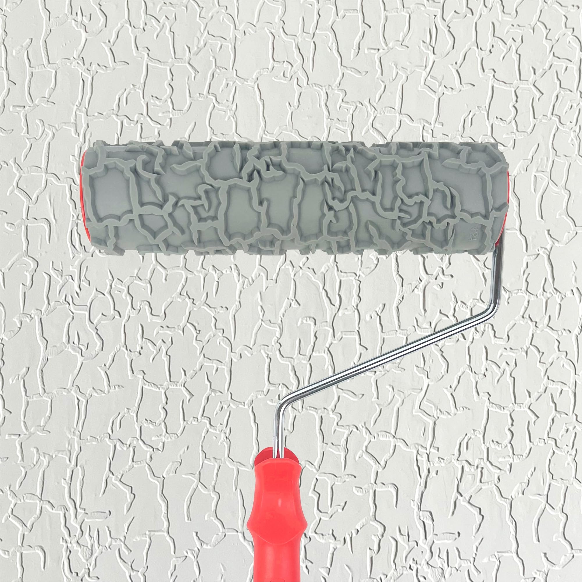 Nichiyo 10'' Patterned Paint Roller for Wall Decoration Classic Brick Embossing Texture Rubber Roller Decorative Household DIY Paint Art Tool for Wall