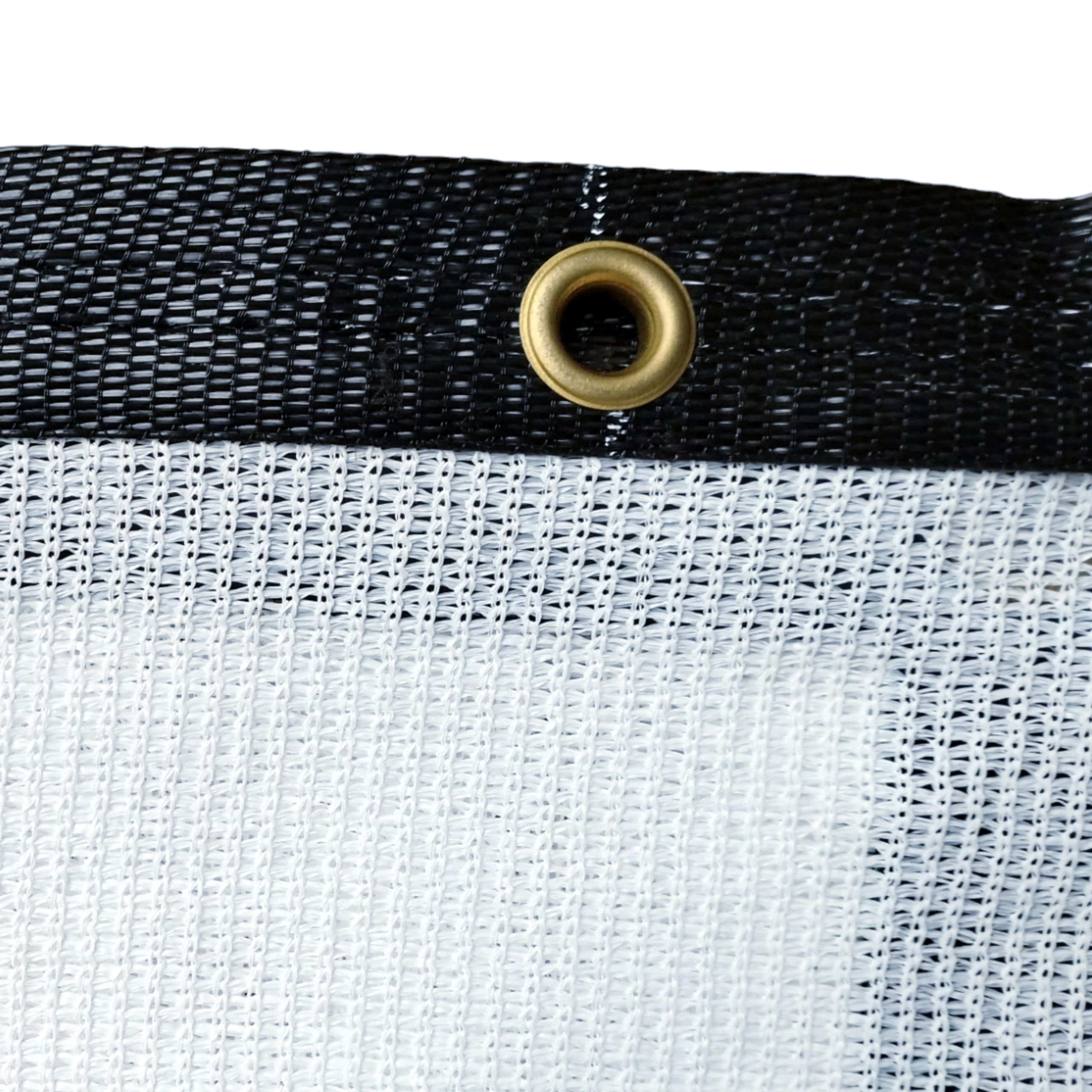 Miko Bauzaunnetz 1,80x3,45m - Sichtschutznetz Weiß Mit UV-Schutz