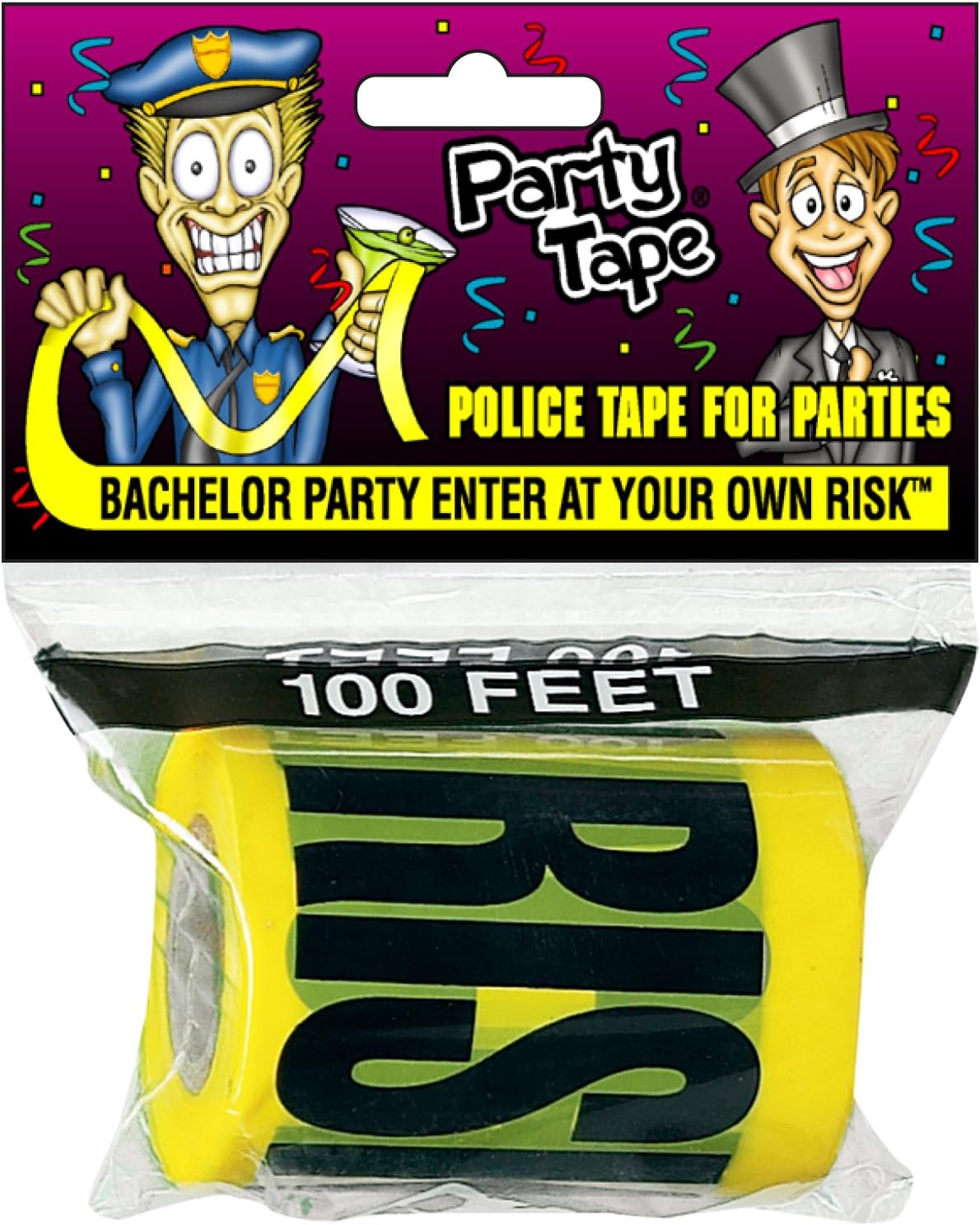 Party Tape - BACHELOR PARTY ENTER AT YOUR OWN RISK - 100 Feet!