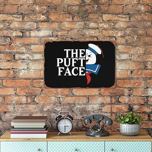 Miniatura 6 de The Puft Face Movie Poster Wall Decor Sign - 12x8 Inch Metal Sign Wall Decor Sign,cave,bar,club,home Wall Art Metal Tin Sign Halloween Decor Sign