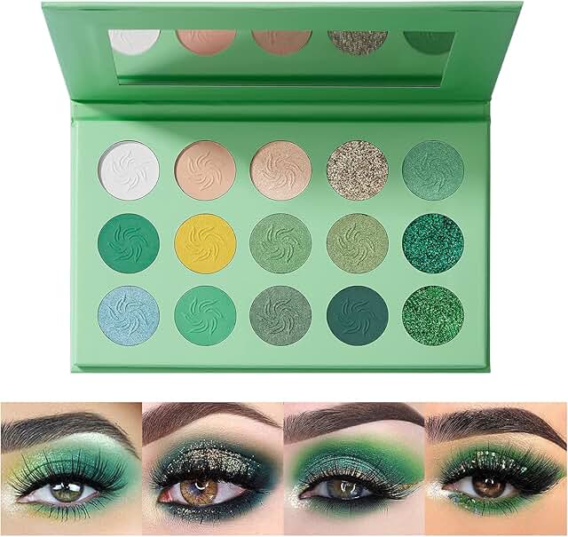 green eyeshadow palette