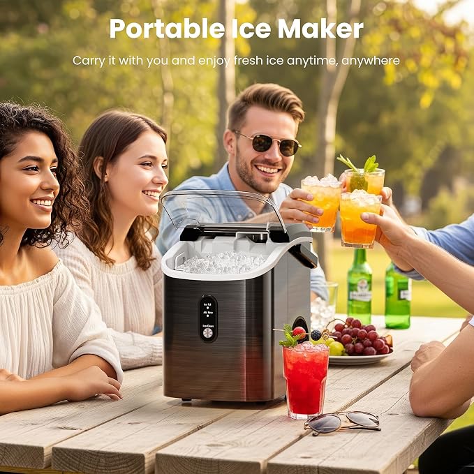 Fabricadora de hielo Nugget Antarctic Star portátil miniatura 8