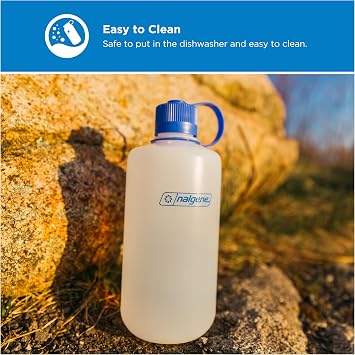 Nalgene HDPE Narrow Mouth BPA-Free Water Bottle, 32 oz