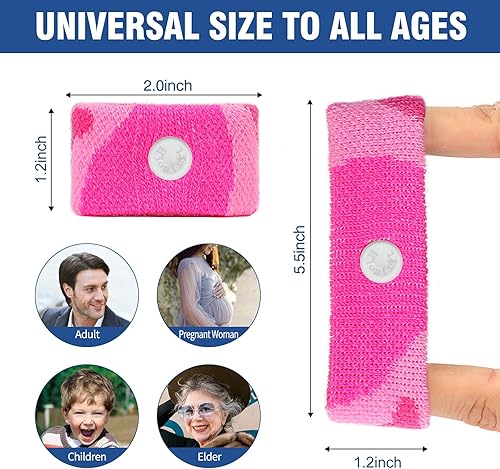 Vista 39 de Motion Sickness Bands Anti Náuseas Pulsera Ver 1-2 Pares Camo Azul, Camo Rosa