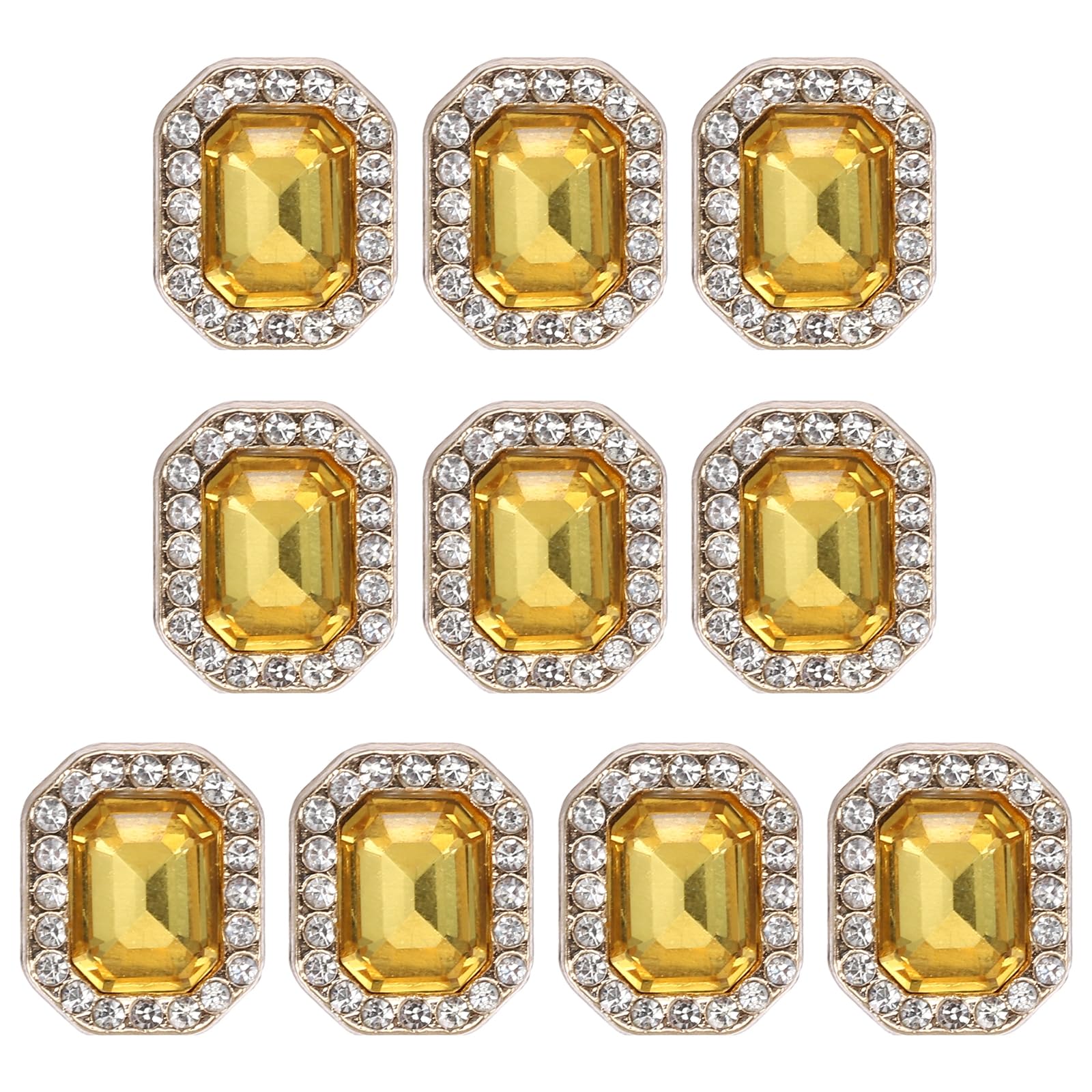 Boutons fleurs en diamant jaune pour personnaliser vos vêtements de cérémonie et loisirs
