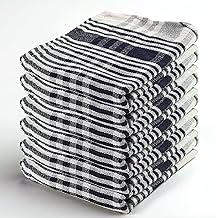 SANDHA Cleaning Duster White Pack of 4 (Size 16 X 24 Inch) (White and Blue - Colour)